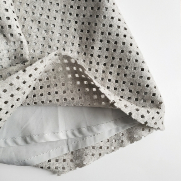 Designers Remix | Perforated Mini Skater Skirt - Picture 3 of 8